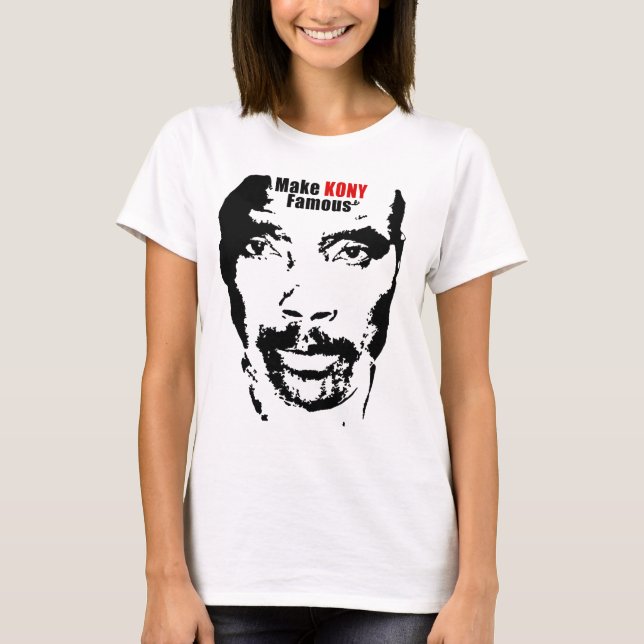 Gör den Kony berömden! T-shirt (Framsida)