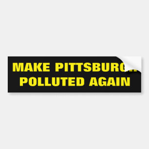 Gör den Pittsburgh förorenade igen bildekalet Bildekal