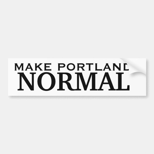 Gör den Portland DET NORMALA Bildekal (Framsidan)