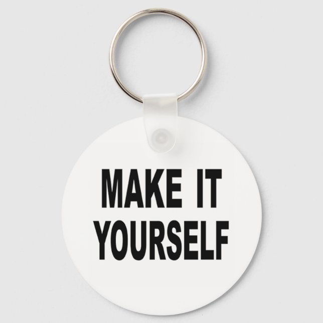 Gör den till din egen Anpassningsbar-nyckelkedja Nyckelring (Framsida)