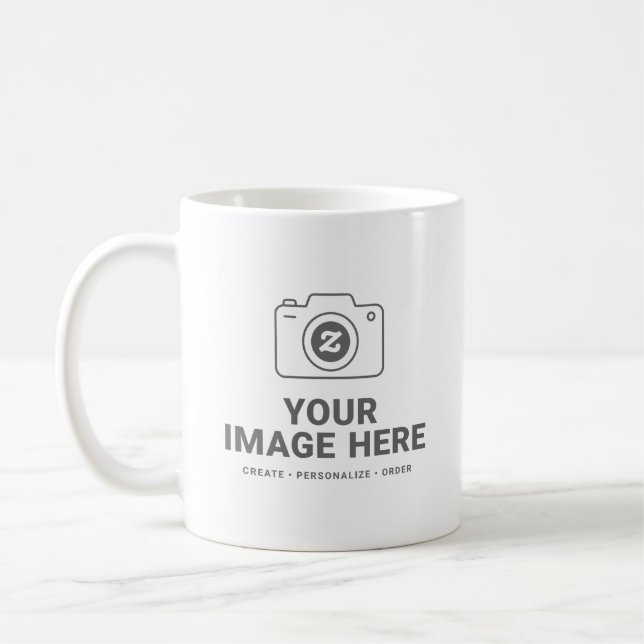 Gör Den Till Din Egna Anpassade Foto Kaffemugg (Vänster)
