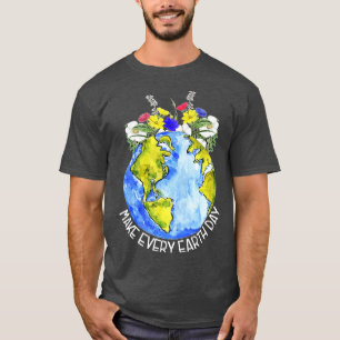 Gör den vardagliga jorddagen till världens planeri t shirt