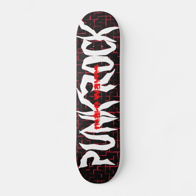 Gör den vinkara Punk stenskateboarden Skateboard Bräda 19,5 Cm (Framsida)