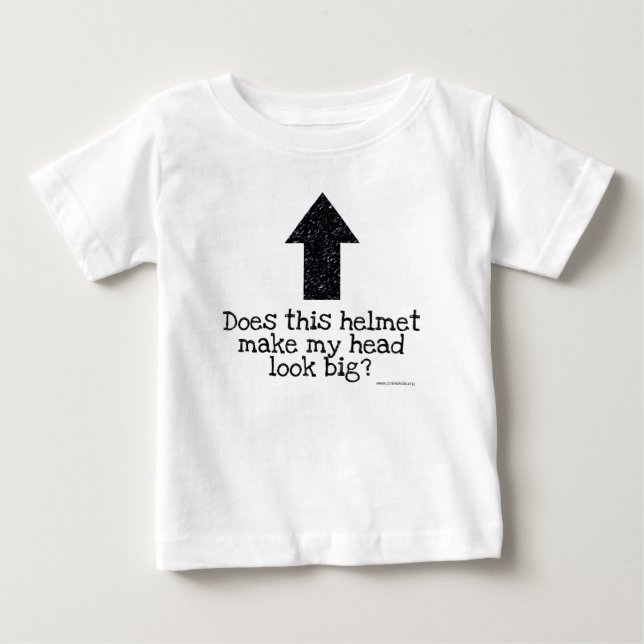 Gör denna hjälm min head look stor? tee (Framsida)