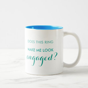 Gör denna ring gör mig att se den förlovade mug.en Två-Tonad mugg