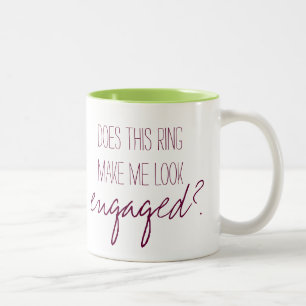 Gör denna ring gör mig att se den förlovade mug.en Två-Tonad mugg
