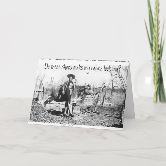 Gör dessa skor gör min kalvlook stor? kort (Framsida)