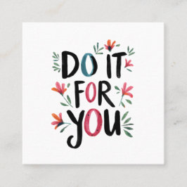 Gör det åt dig fyrkantigt visitkort