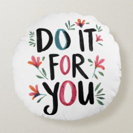 Gör det åt dig rund kudde