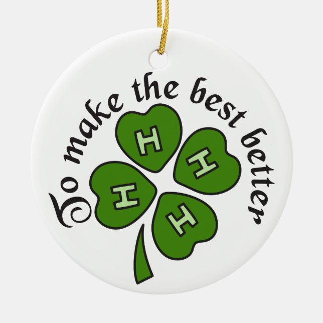 Gör det bästa bättre julgransprydnad keramik (Framsidan)