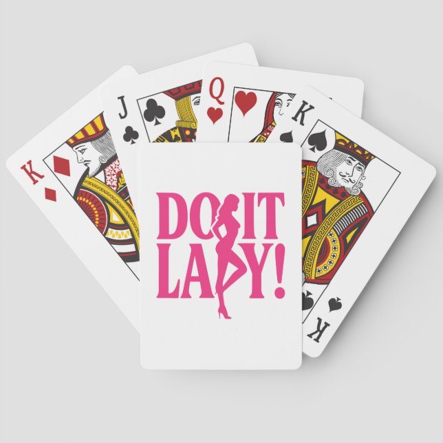 Gör det Dam - kvinnligt inflytande Casinokort (Baksidan)