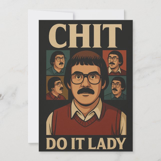 Gör Det Dam Meme – Rolig Retro Citat Design Inbjudningar (Framsida)