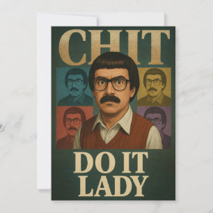 Gör Det Dam Meme – Rolig Retro Citat Design Inbjudningar