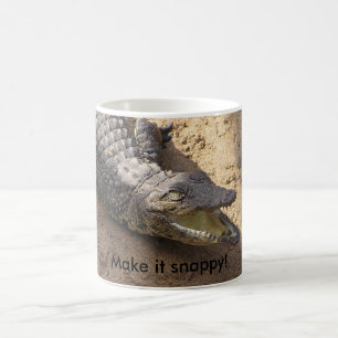 Gör det den kvicka krokodilmuggen kaffemugg
