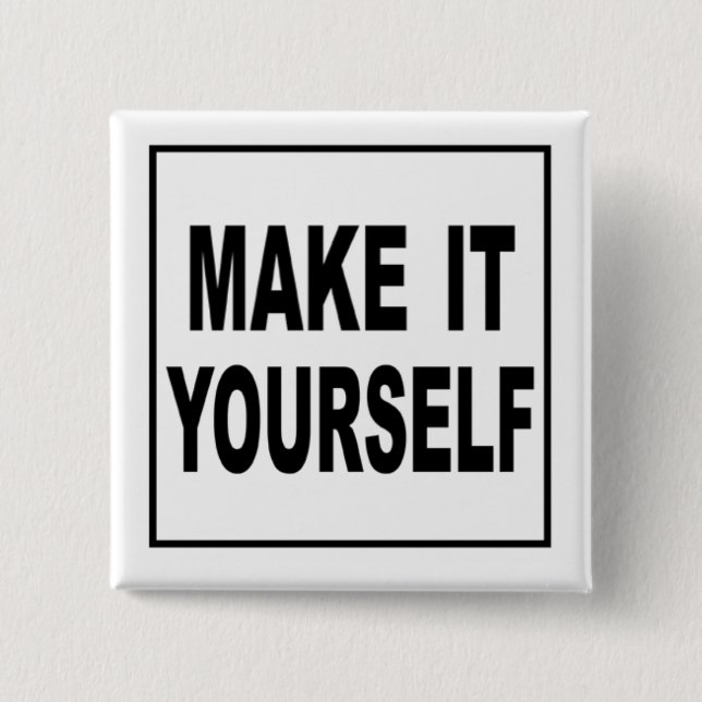 Gör det dig beställnings- att knäppas stift knapp (Framsida)