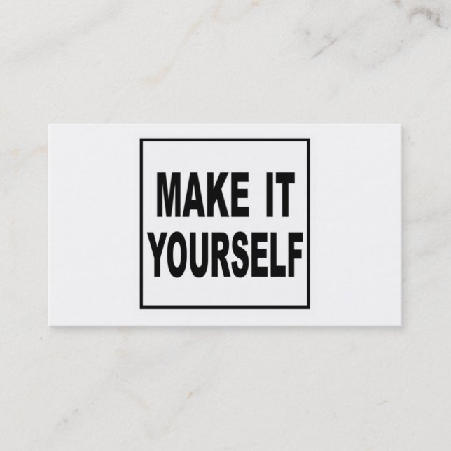 Gör det dig beställnings- klassikervisitkortar visitkort (Framsida)