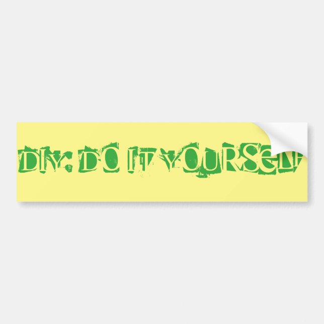 Gör det dig: DIY för liv!! Bildekal (Framsidan)
