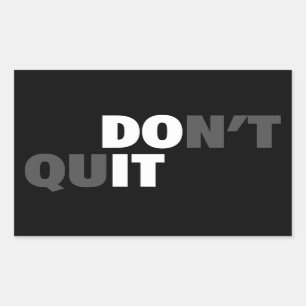 GÖR DET (DON INTE QUIT) - Motivering Rektangulärt Klistermärke