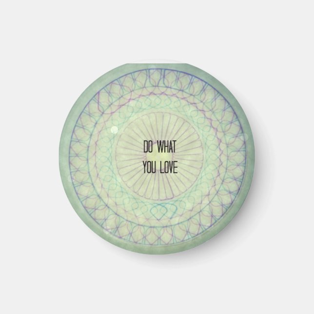 Gör det du Kärlek Mosaic MAGNET (Framsidan)