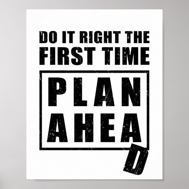 Gör det första Högerna - planera framåt Poster (Framsidan)
