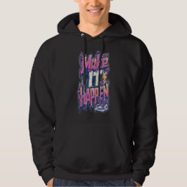 Gör Det Hända Inspirerande Atletisk Grafik-Hoodie Hoodie