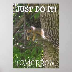 GÖR DET, I MORGON poster Lustigt, Lättsinnigt ekor