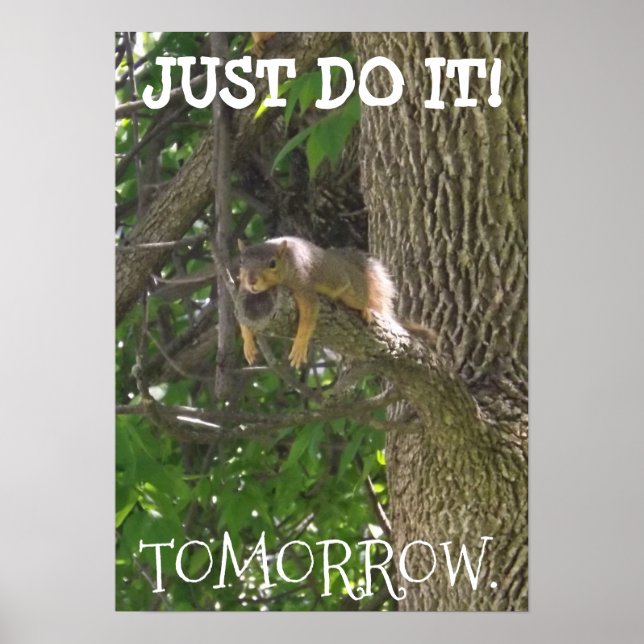 GÖR DET, I MORGON poster Lustigt, Lättsinnigt ekor (Framsidan)