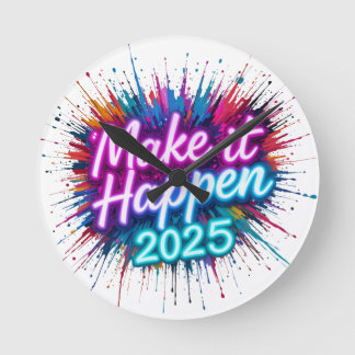 GÖR DET I NEON SCRIPT RUND KLOCKA
