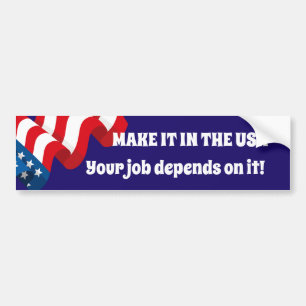 GÖR DET I USA AMERIKANSK FLAGGA BILDEKAL