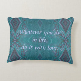 "Gör det med Kärlek" Akrylpur inspikad Prydnadskudde