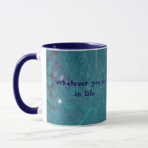 Gör Det Med Kärlek Teal Geometrisk Mugg