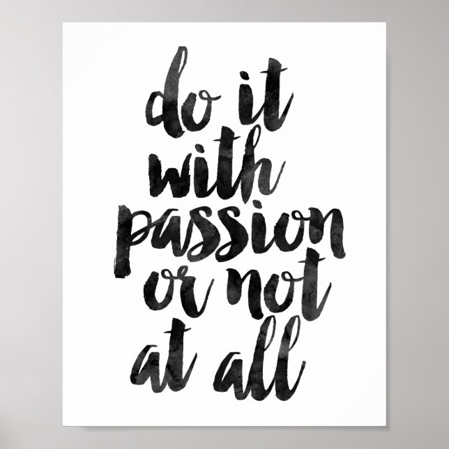 Gör det med passion eller inte alls poster (Framsidan)