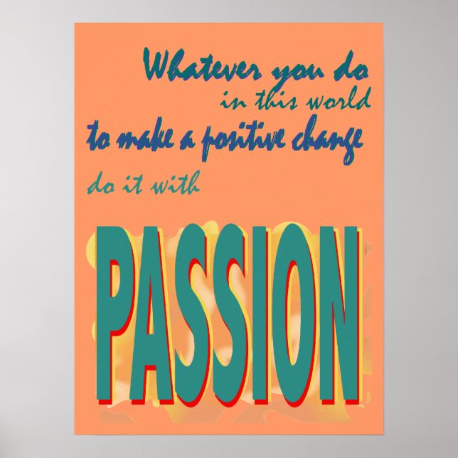 Gör det med Passion Poster (Framsidan)