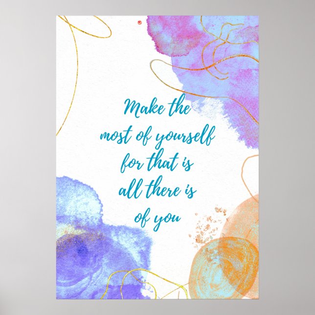 Gör det mesta av dig själv poster (Framsidan)