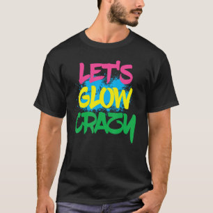 Gör det möjligt att skapa glow Crazy Paint Splatte T Shirt