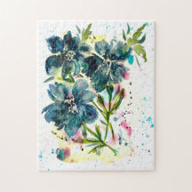 Gör det möjligt att skapa skarp vattenfärgsblå Blo