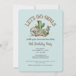 Gör det möjligt för flickor att bli Westerna Aqua  Inbjudningar