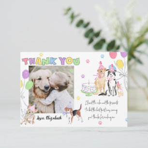 Gör det möjligt för Pawty Hund First Birthday Phot Inbjudningar