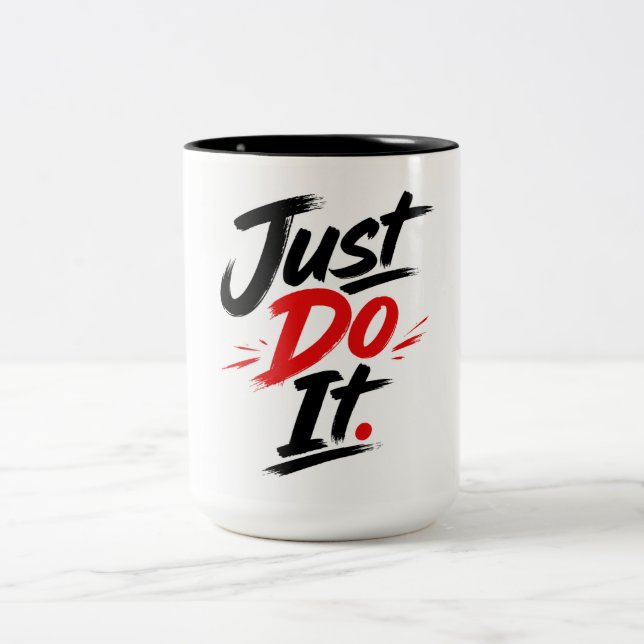 Gör Det Motivationscitat Klassisk Mugg (Center)