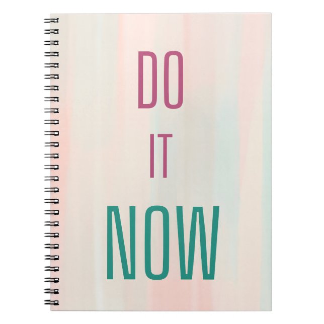 Gör det nu anteckningsbok (Framsidan)