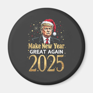 Gör det nya året Underbart igen 2025: Trumpinstall Magnet