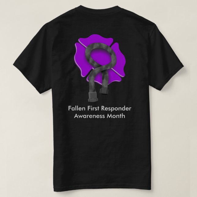 Gör det purplen- att avfyra T-tröja T-shirt (Design baksida)