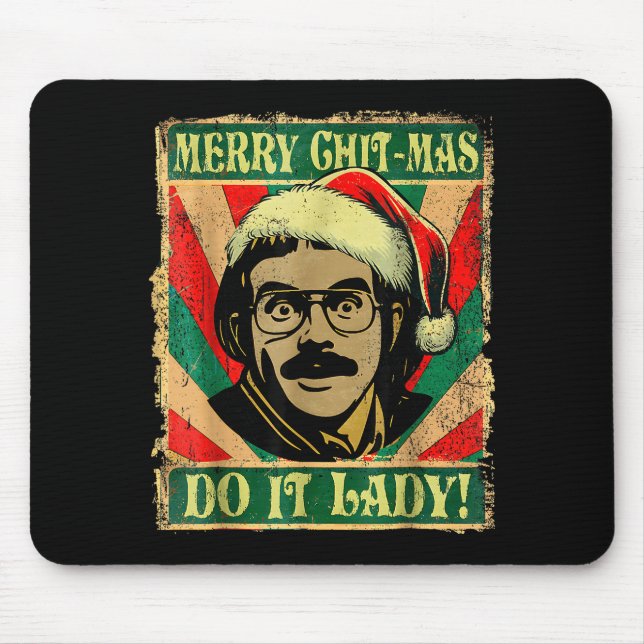 Gör Det Roligt Chit-mas Jul Santahatt  Musmatta (Framsidan)