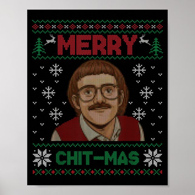 Gör det roligt Chit-mas jul Xmas  Poster (Framsidan)