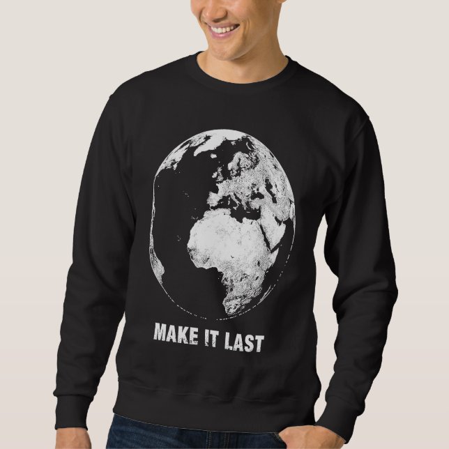 Gör det senast Räddat planeten Lång Ärmad Tröja (Framsida)