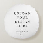 Gör det själv 16 tum rund kudde<br><div class="desc">Anpassa designen i Mallett. När du är klar med redigeringen hämtar du filen i JPG-format (glöm inte att aktivera utfallsalternativet). Ladda upp designen här genom att klicka på den blå "Anpassa"-knappen.</div>