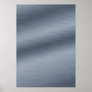 Gör-det-själv-affisch med borstat bakgrundsstål Ko Poster