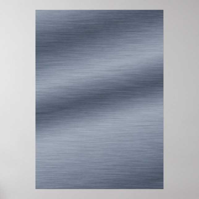 Gör-det-själv-affisch med borstat bakgrundsstål Ko Poster (Framsidan)