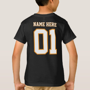 GÖR-DET-SJÄLV Anpassad design Pojklag Nummer T Shirt