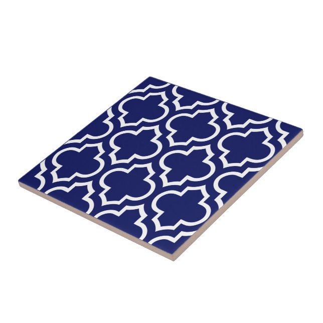 Gör-det-själv bakgrund Marockansk Quatrefoil Mönst Kakelplatta (Sidan)